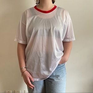 American Apparel Jersey/ Sheer Top